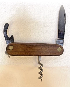 Rostfrei Stainless Steel German Wooden Handle Pocket Knife c. 1961's JB18 - Picture 1 of 12