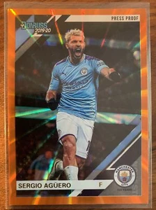2019-20 Chronicles Donruss Sergio Aguero Orange Laser Press Proof Man City - Picture 1 of 2