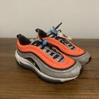 Nike Air Max 97 Women’s Sz 8 Youth 6.5y Shoes Gray Orange Athletic Running