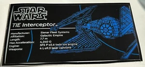 Lego Star Wars UCS Sticker 75382 Tie Interceptor Ersatz Replacement - Bild 1 von 1