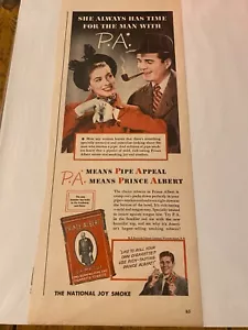 Vintage 1949 Prince Albert Pipe Tobacco She Always Has Time ad - Picture 1 of 1