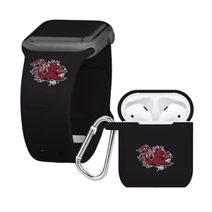 South Carolina Gamecocks Apple Watch Band and AirPod Gen 1 & 2 Combo Package - Foto 1 di 4