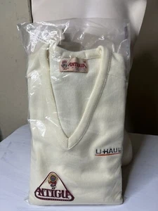 VTG U HAUL EMPLOYEE WORK SWEATER ANTIQUA OF SCOTTSDALE SIZE MEDIUM MADE IN USA - Picture 1 of 12
