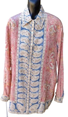 Vintage Liz Claiborne 80s 90s Silk Blouse Top Size M - Image 1 of 4