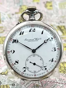 IWC Orologio Tasca Argento . Probus Sciaffusa . 1916 - Foto 1 di 13