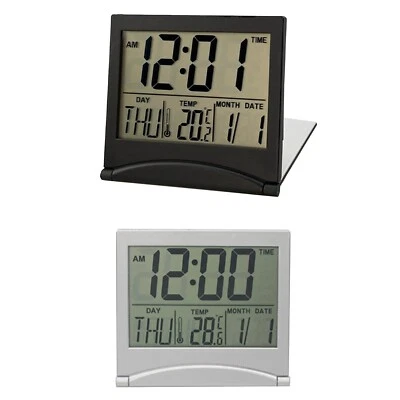 Sleek Ultrathin Alarm Clock with Large LCD Display Date and Temperature. - Image 1 of 4
