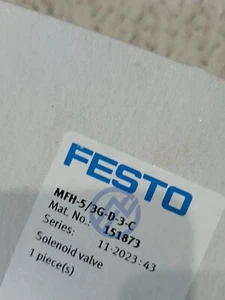 Nuovissima elettrovalvola Festo MFH-5/3G-D-3-C 151873 MFH-5/3G-D-3-C - Foto 1 di 4