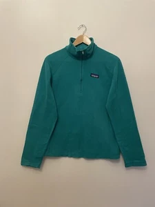 Patagonia Fleece M 1/4 Zip Gorpcore blue Pullover - Picture 1 of 5