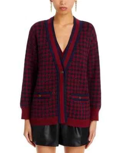Aqua Buffalo Karierte Strickjacke L8302 Damen Größe M - Bild 1 von 6