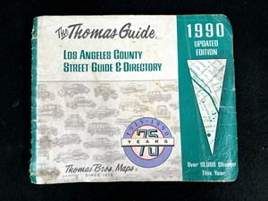 1990 THOMAS GUIDE, LOS ANGELES COUNTY STREET GUIDE & DIRECTORY, UPDATED EDITION - Picture 1 of 8