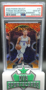 2020 Panini Select TYRESE HALIBURTON Red/White/Orange Shimmer Prizm RC PSA 10!