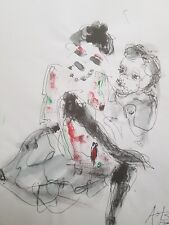 Bagrat Alexander Curiosa  TM encre et crayon sur papier 21 x 29.7 cm Erotica 