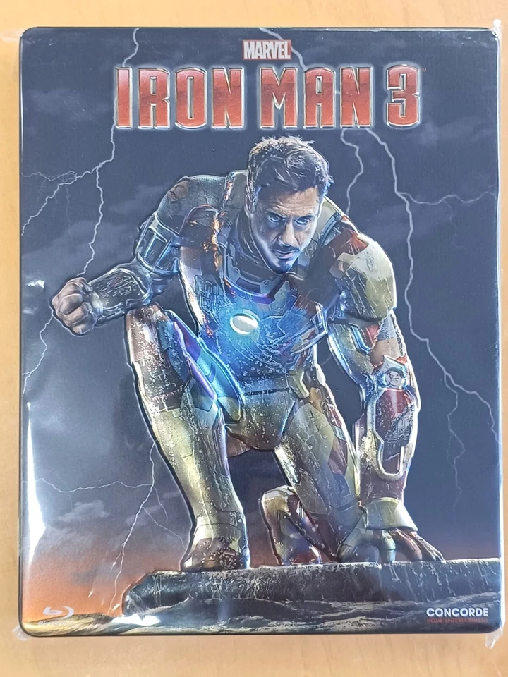 Marvel Iron Man 3 Limited Edition Blu-Ray Steelbook mit Prägung gebraucht - Photo 1/1