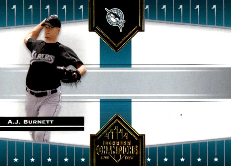 2005 Donruss Champions #349 A.J. Burnett Florida Marlins - Image 1 of 1