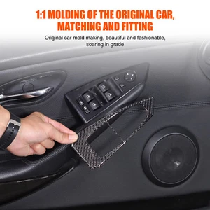 Carbon Power Window Lift Switch Frame Sticker Kit For BMW 6 Series Coupe 2004-09 - Bild 1 von 11