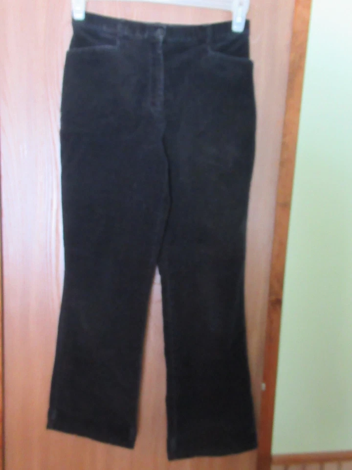 TRIBAL 女式 6P 黑色弹力小 Wale 灯芯绒裤子 r — 第 1/4 张图片