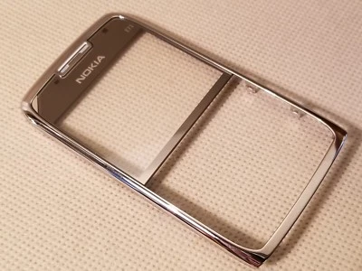 全新诺基亚 原始设备制造商 前金属面板镜头 外壳 铬部件 适用于 E71 E71X - 灰色 — 第 1/4 张图片