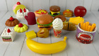 Pretend Play Food Toy LOT Pizza Hamburger Birthday Cake Banana Apple Ice Cream +