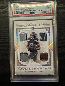 2022 Panini Flawless Rookie Showcase Silver Kenneth Walker III /20 Seahawks Psa9 - Bild 1 von 2