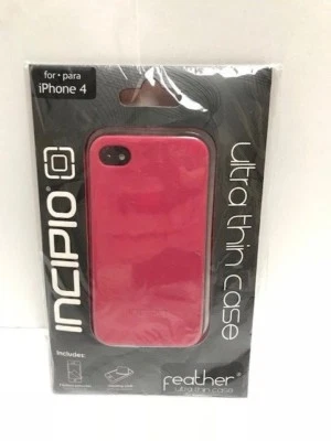 Feather Ultra Thin Cell Phone Case Compatible with iPhone 4 4S,  Pink - Image 1 of 4