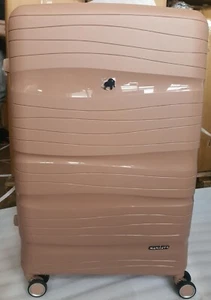 Maleta rígida grande Mamhutt PP expandible con cerradura TSA oro rosa 76 cm - Imagen 1 de 13