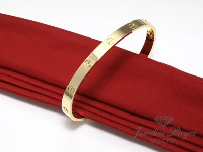 Cartier Armreif Love Gelbgold 750 Größe 18 2020 Gold Damen Herren Armband - Bild 1 von 4