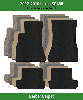 Lloyd Berber Front & Rear Row Carpet Mats for 2002-2010 Lexus SC430  - Image 1 of 4