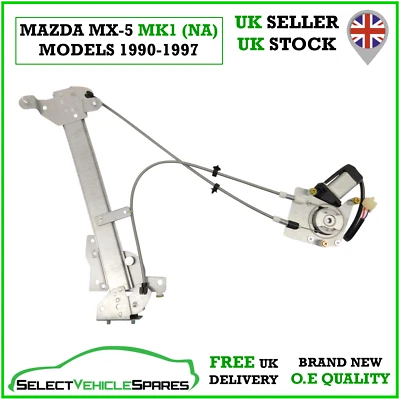 NEW MAZDA MX-5 MK1 (NA) PASSENGER FRONT ELECTRIC WINDOW REGULATOR & MOTOR 90-97 - Image 1 of 4