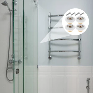 4 Pcs Glass Door Arc Rollers Pulley Accessories Shower Runner Wheels - Picture 1 of 12