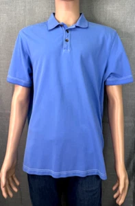 Carribean Pique Polo Men's Size L Light Blue - Picture 1 of 7