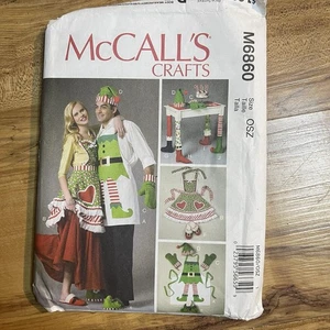 McCall's 6680 Weihnachtsschürze Elfenschürze Tischbeine Hausschuhe Mütze Schnittmuster - Bild 1 von 1