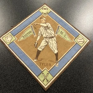 1914 B18 Baseball Tobacco Souvenir Blanket Pennant Lefty Tyler Brown Infield EX+ - Picture 1 of 2