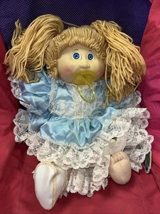 Cabbage Patch Kids Vintage 1983 Butter Scotch Blonde Hair Girl Doll Pacifier - Picture 1 of 19