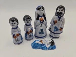 5 Stück Vintage Ton Mexikanische Volkskunst Krippe Keramik - Bild 1 von 3