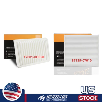 Combo filtro de aire de cabina y motor para Toyota Camry 2007-2017 2,5 L 2,4 L 17801-0H050 Foto 1 de 4