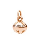 Ciondolo Dodo Campanello DMC0013_BLSNW_0009R Charm oro Rosa 9Kt Fiocco neve