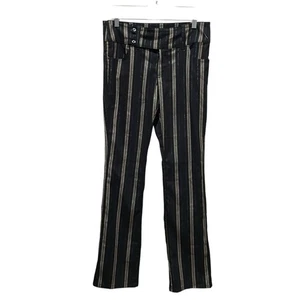 Pantalones acampanados a rayas negros Urban Outfitters para mujer talla 4 - Imagen 1 de 9