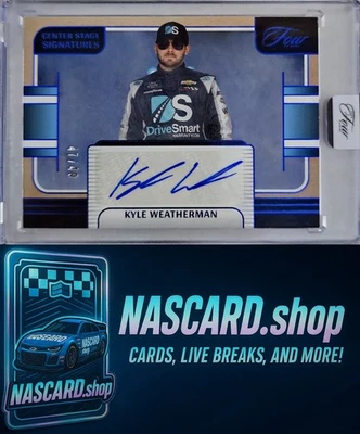 2025 Panini Turn Four #CSS-KWT Kyle Weatherman Center Stage Signatures Blue #/49 - Image 1 of 2