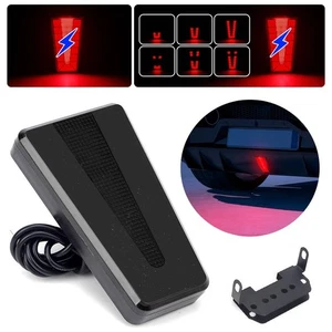 F1 Style LED 3rd Third Brake Tail Light Flash Rear Smoke Lens Triangle Universal - Picture 1 of 11