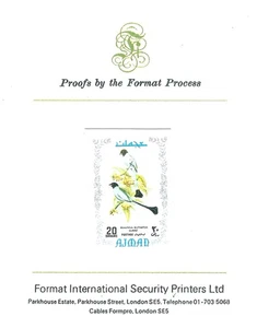 UAE United Arab Emirates Ajman 1971 Birds Flowers Fauna Flora - Rare Proof MNH - Picture 1 of 1