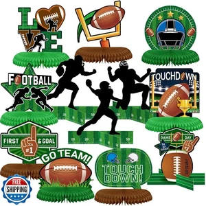 12 Stück Fußball Party Deko Fußballtisch Herzstück Silhouette Ho - Bild 1 von 5