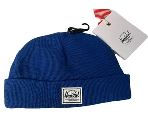 Kids Blue Herschel Beanie Hat infant 0-6 months nwt - Picture 1 of 5