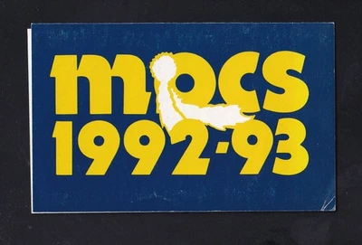 1992-93 Chattanooga Mocs Football & Basketball Pocket Schedule Coke Southern - Image 1 of 2