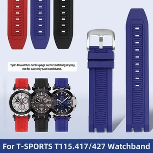 Für Tissot 1853 T-SPORTS Moto GP T115.417A T115427A Kautschuk Uhrenarmband 22mm Strap - Bild 1 von 19