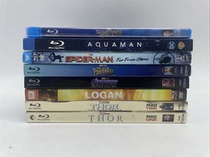 Marvel & DC Blu Ray Lot w/ Slipcovers (Thor, Logan, Aquaman, Spider...) - Sealed - Picture 1 of 16