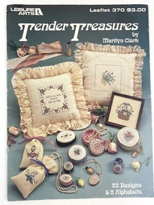 Tender Treasures punto de cruz Marilyn Clark Leisure Arts #370 22 diseños 2 alfa - Imagen 1 de 4