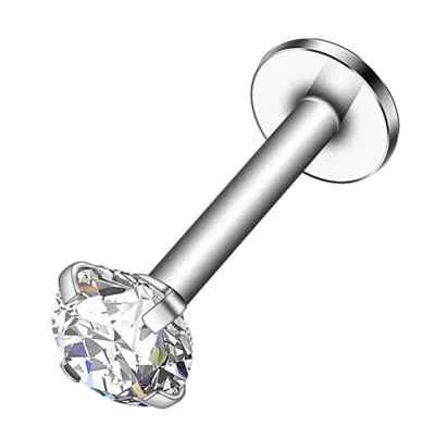 Piercing Lippenpiercing Nase Labret Bioflex Ohr Lippe Stab Tragus Helix Stecker - Bild 1 von 4