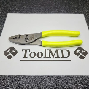 Snap-on Tools USA HIGH VIS Yellow 8" Talon FlankJaw Slip-Joint Pliers HJ47ACF - Picture 1 of 12