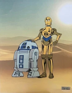 STAR WARS Droids R2-D2 and C-3PO Sericel Animation Art - Picture 1 of 7