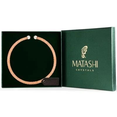 Collar Gargantilla Cristal Brillante Melocotón Matashi Regalo para San Valentín Navidad Foto 1 de 3